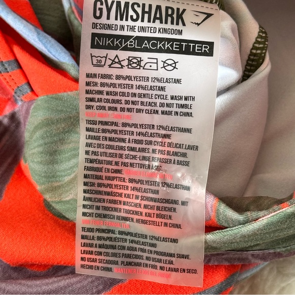 Gymshark X Nikki Blackketter Dynamic V-cut Sculpt Waistband Mesh Leggings Sz M - Picture 14 of 14